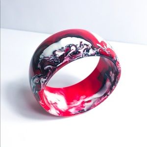 Acrylic color swirl bangle